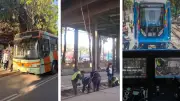 Tráiler impacta muro del Tren Ligero en CDMX: suspenden servicio y RTP brinda apoyo alternativo