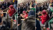 Violencia en la tribuna: Barra de Pumas agrede a aficionados de Toluca tras derrota en el Olímpico
