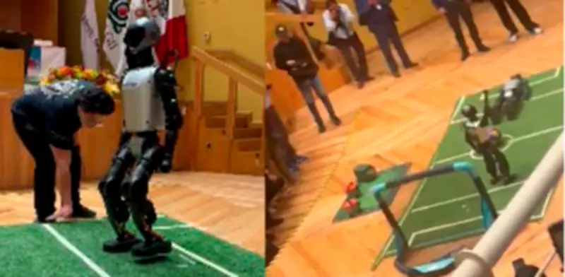 Robots futbolistas de la UNAM marcan el inicio del 'futbol del futuro' rumbo a 2026