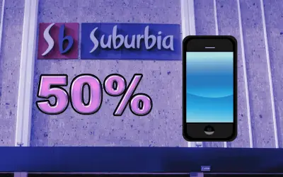 5 celulares con 50% de descuento en Noches Suburbia 2026