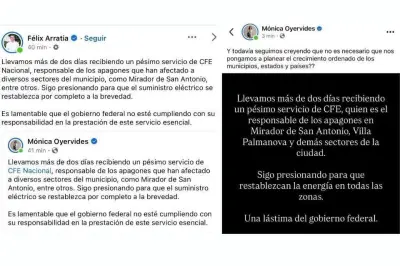 Alcaldes estallan contra CFE por apagones y fallas eléctricas