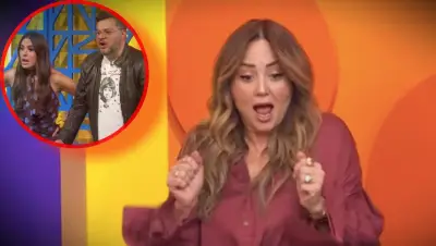 Andrea Legarreta sufre aparatosa caída en pleno programa Hoy en vivo
