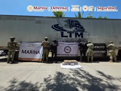 Aseguran más de 60 kilos de cocaína en tractocamión en Colima