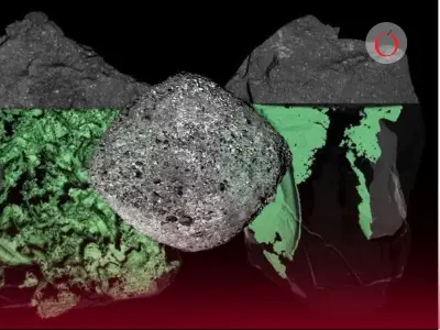 Asteroide Bennu revela que el agua fluyó solo por canales limitados, no uniformemente