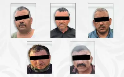 Autoridades detienen a cinco miembros de 'Los Chapitos' en Sinaloa tras operativo aéreo y terrestre
