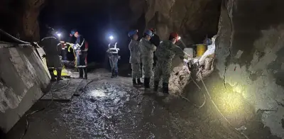 Autoridades intensifican estabilización en mina Santa Fe para rescatar a 3 trabajadores atrapados