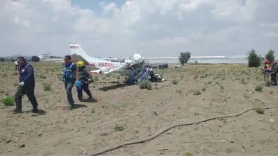 Avioneta se desploma en Huejotzingo, Puebla; confirman tres fallecidos