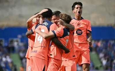 Barça vence 2-0 al Getafe y se acerca al título de LaLiga