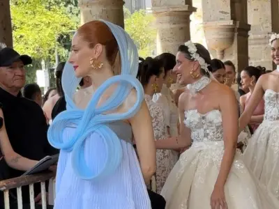 Benito Santos transforma la Rotonda de Guadalajara en pasarela con moda, mariachi y tradición