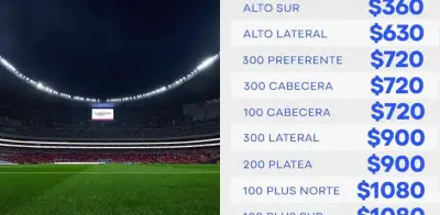 Boletos Cruz Azul vs Necaxa: desde $360 hasta $1620 pesos