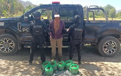Capturan a hombre con más de 4 kilos de marihuana en Mascota, Jalisco