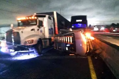 Carambola en Libramiento Noroeste de Monterrey Provoca Cierre Total de la Vía