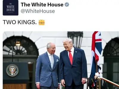 Casa Blanca llama 'dos reyes' a Trump y Carlos III; críticas por narcisismo