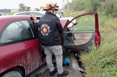Choque frontal en Guadalupe deja dos lesionados; autoridades investigan causas