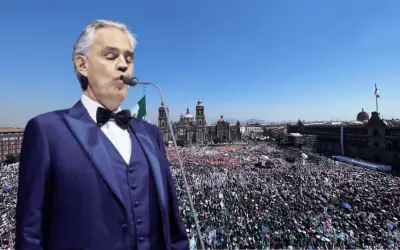 Cierre de calles en CDMX por concierto gratuito de Andrea Bocelli en el Zócalo