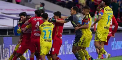 Comisión Disciplinaria sanciona a cuatro por pelea entre América y Toluca