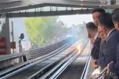 Cortocircuito en Línea 4 del Metro de CDMX provoca caos en el servicio