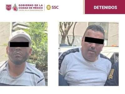 Detienen a dos ladrones que robaron reloj de lujo a adulto mayor en Álvaro Obregón