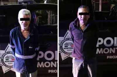 Detienen a dos sujetos por robo de cableado en Registro Civil de Monterrey