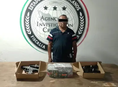 Detienen en Chiapas a exmilitar con arsenal para el crimen organizado