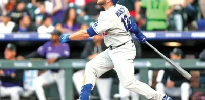 Dodgers aplastan a Rockies tras ajuste de alineación, Paredes conecta dos jonrones