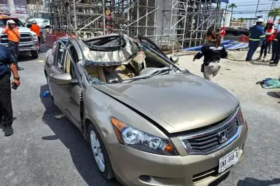 Estado califica caída de bloque en obra como accidente laboral; investigan responsabilidades