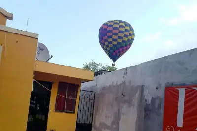 Globo aerostático realiza aterrizaje de emergencia en Baja California