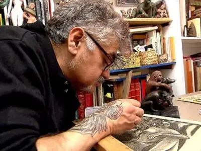 Huixquilucan inaugura exposición 'Tinta y memoria' del artista Joel Rendón