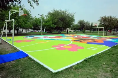 Inauguran cancha de fútbol en Fuentes de Guadalupe