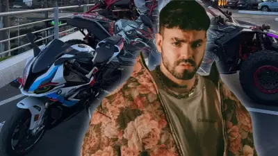 Influencer Adriano Zendejas vive susto al creer que robaron su moto BMW en transmisión en vivo