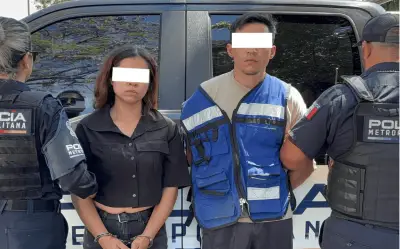 Metropol de Guadalajara detiene a pareja con arma de fuego y droga sintética en San Isidro
