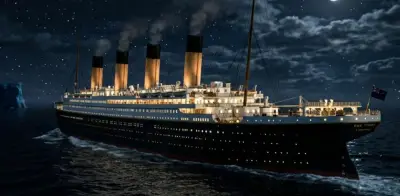 Mil drones iluminan Belfast con la silueta del Titanic en un espectáculo nocturno histórico