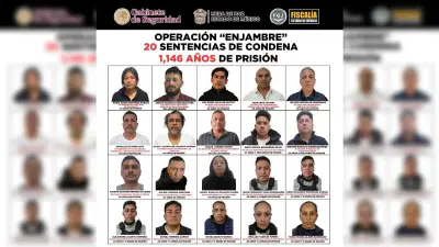 Operación Enjambre: más de mil años de cárcel a red criminal en Edomex