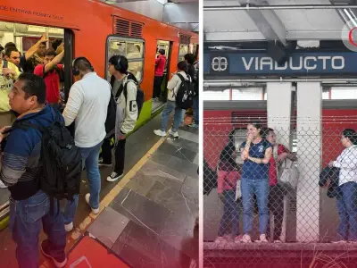Paro en Metro CDMX genera caos en regreso escolar tras Semana Santa