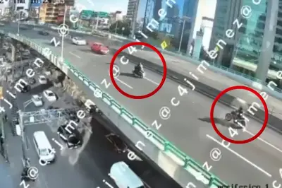 Persecución en Periférico Sur: Muere presunto ladrón tras accidente en sentido contrario