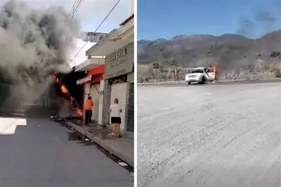 Reportan narcobloqueos y quema de vehículos en Nayarit tras detención de líder criminal