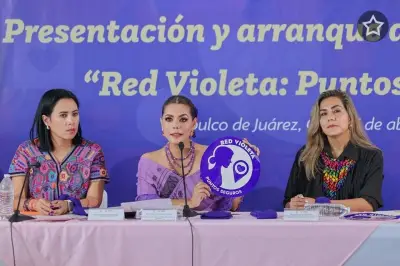 Salgado presenta la Estrategia Red Violeta para crear puntos seguros en Guerrero