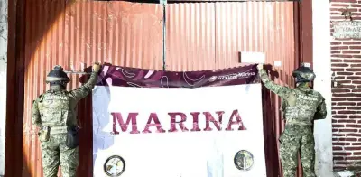 Semar asegura arsenal y droga en cateo realizado en Huixtla, Chiapas