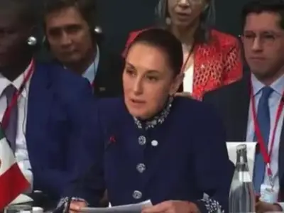 Senadores de Morena elogian intervención de Sheinbaum en Cumbre por la Democracia en Barcelona