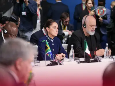 Sheinbaum propone destinar 10% del gasto mundial en armas a reforestación global