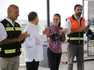 Sheinbaum supervisa Tren AIFA-Pachuca en Hidalgo con 30% de avance