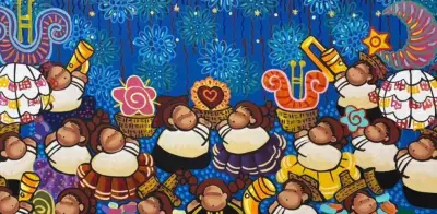 Suké: La artista oaxaqueña que conquista el Louvre con su multiverso de color inspirado en el manga