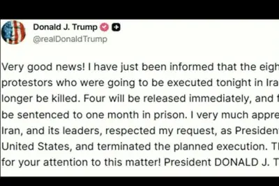 Trump afirma que Irán suspendió ejecución de ocho mujeres, según reporte