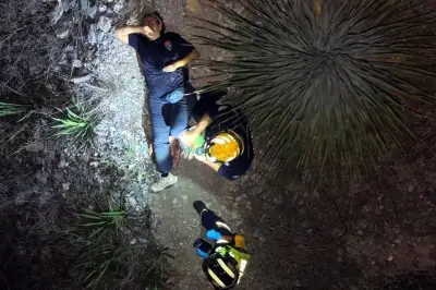 Turista se fractura el tobillo al subir a paraje en la Huasteca Potosina