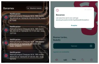 Usuarios de Banamex Reportan Fallas Críticas en App y Banca Electrónica