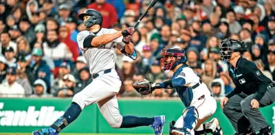 Yankees siguen imparables y vencen 4-0 a Medias Rojas en serie