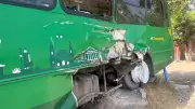 Accidente en Tlaquepaque: Camión de ruta C-47 choca con ferrocarril en Las Juntas