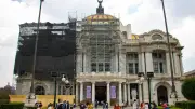 Bellas Artes recibe mantenimiento en fachada sur: trabajos durarán 10 semanas