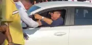 Conductor invade desfile en Ciudad Madero y provoca pánico