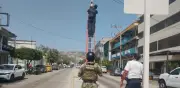 Desmantelan red de videovigilancia ilegal instalada por criminales en Salina Cruz, Oaxaca
